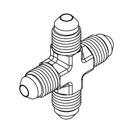 Hydraulic Fitting-Steel06MJ UNION CROSS